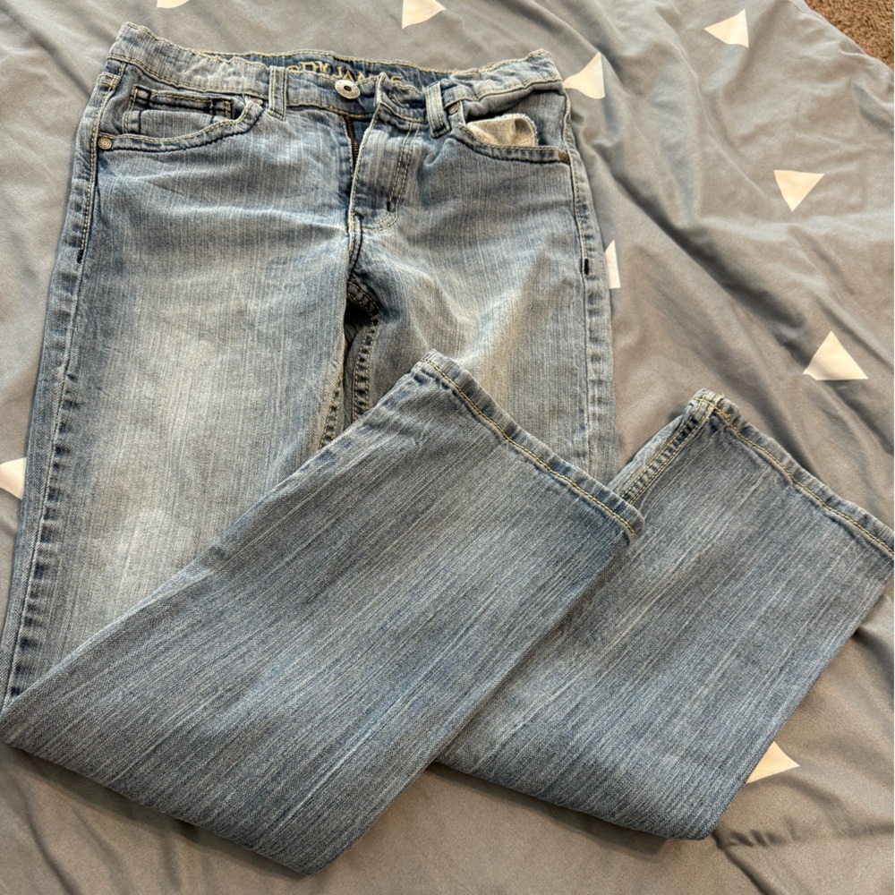 Cody James boys light wash blue boot jean size 14